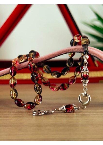 Ateş Kehribar Tesbih Sistem Püsgüllü Orjinal Ürün fiyatları