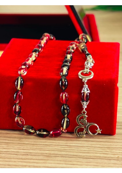 Ateş Kehribar Tesbih Sistem Püsgüllü Orjinal Ürün fırsatları