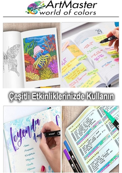 A5 Eskiz Defteri 50 Yaprak 100 gr 1 Adet 36 Renk Marker Kalem Çift Taraflı Touch Çift Uçlu Eskiz Defteri Boya Seti indirimleri