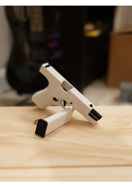 GLOCK18 Modeli 1/3 Ölçekli Işlevsel ve Modifiye Edilebilir Masa Süsü, Fidget Oyuncak ve Anahtarlık fırsatları