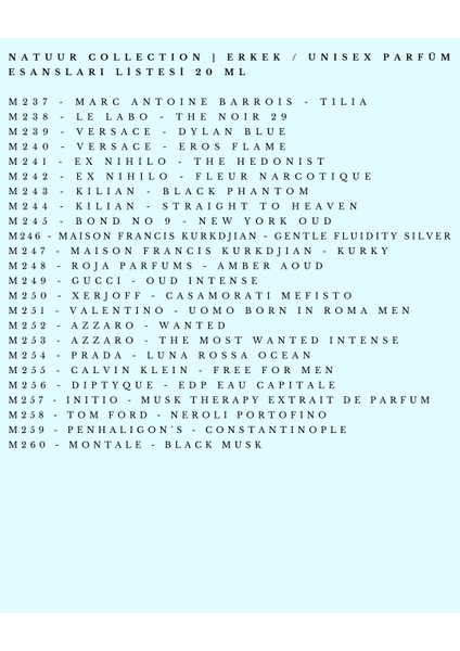 M243 Kilian – Black Phantom Unisex / Erkek Parfüm Esansı Esansiyel Yağ Yoğun Konsantre Koku 20 ml