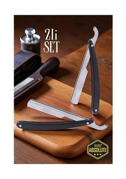 Berber Usturası - 2 Adet Türk Tipi Berber Tıraş Usturası