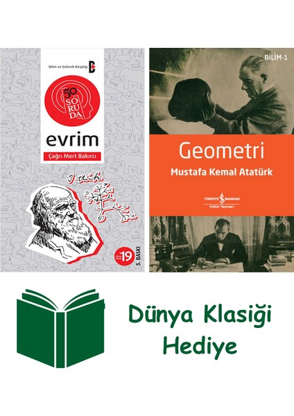 50 Soruda Evrim + Geometri + Dünya Klasiği Hediye