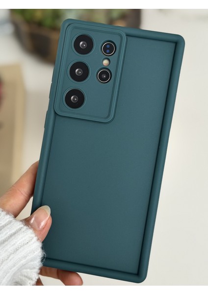 Galaxy S23 Ultra Uyumlu Mat Lansman Parmak Izi Bırakmaz Silikon Kılıf