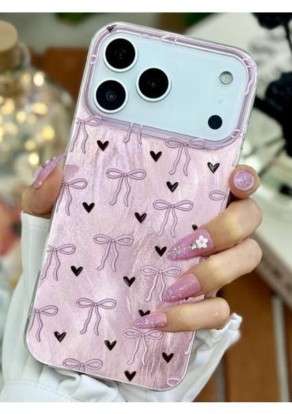 Iphone 17 Promax Uyumlu Shine Fiyonk Renk Geçişli Parlak Tasarımlı Silikon Kılıf fiyatları