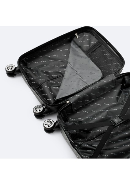 Erkek Siyah Kilitlenebilir Küçük Boy Bavul B008111