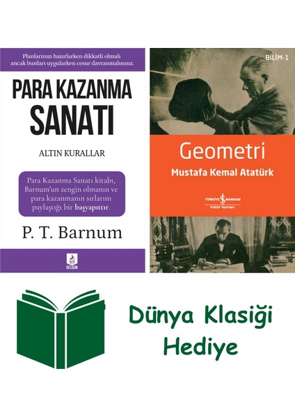 Para Kazanma Sanatı + Geometri + Dünya Klasiği Hediye