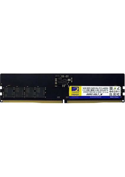 Twınmos 16GB 5600MHZ Ddr5 Pc Ram TMD516GB5600U46WO