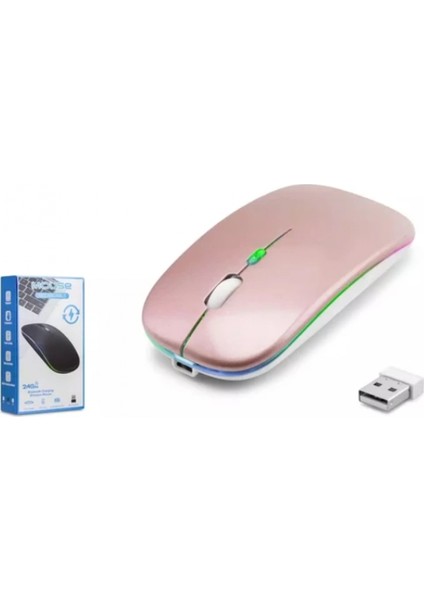 ZR215 Cba100 Rgb Rose Gold Şarjlı Mouse