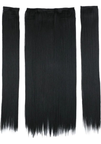 Fiber Sentetik Düz Yarım Ay + 2 Yan Çıt Çıt - Siyah fiyatları