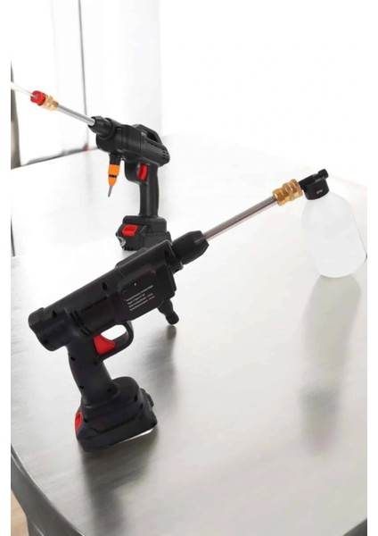 Şarjlı Oto Yıkama Tabancası Su Basınçlı Hazneli Bataryalı modelleri