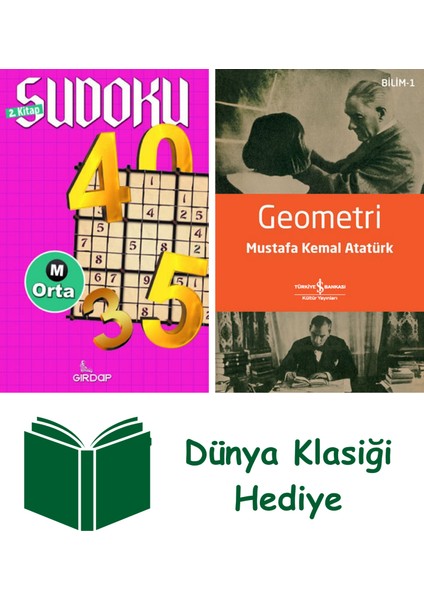 Sudoku 2- Orta + Geometri + Dünya Klasiği Hediye
