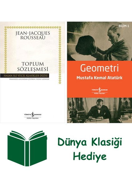 Toplum Sözleşmesi + Geometri + Dünya Klasiği Hediye