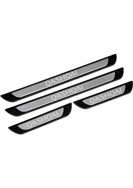 Nissan Quashqaı 2007-2014 Arası Krom Kapı Eşiği 4 Parça Paslanmaz Çelik Abs Çerçeve (Yazılı) modelleri