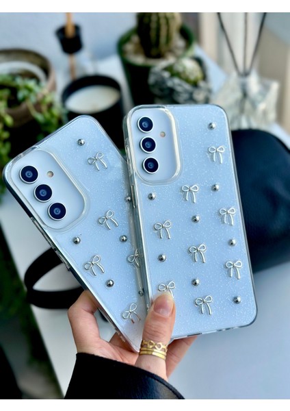 Galaxy A55 Uyumlu 3D Mini Fiyonk Tasarımlı Oyuncaklı Silikon Kılıf modelleri