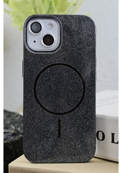 Iphone 15 - 14 -13 Uyumlu Glitter Magsafe Özellikli Darbe Önleyici Koruyucu Kılıf fırsatları