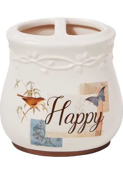 By Saturday Knight Ltd. Yeni Umut Diş Fırçası Tutucu, Krem