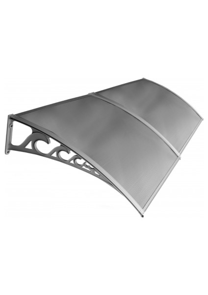 Pratik Sundurma Kapı Pencere Üstü 100X240 cm Gri 6 mm Levhalı