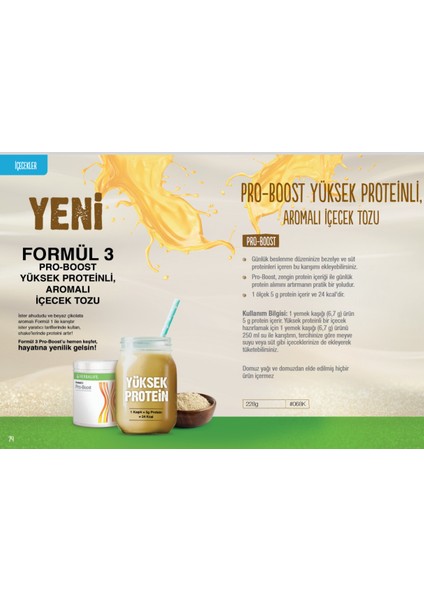 Pro Boost – Ekstra Protein Desteği Için Nötr Aromalı Toz indirimleri