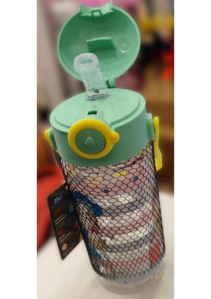 Kız Çocuk Taşıma Kulplu Plastik Matara Pipetli 400 ml fiyatları