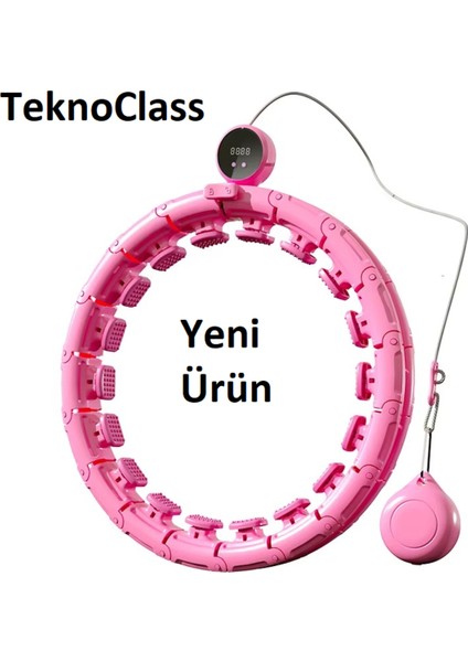 Akıllı LCD Ekranlı Hulalop Egzersiz Çemberi Akıllı Plates Halkası Bel Inceltme Çemberi