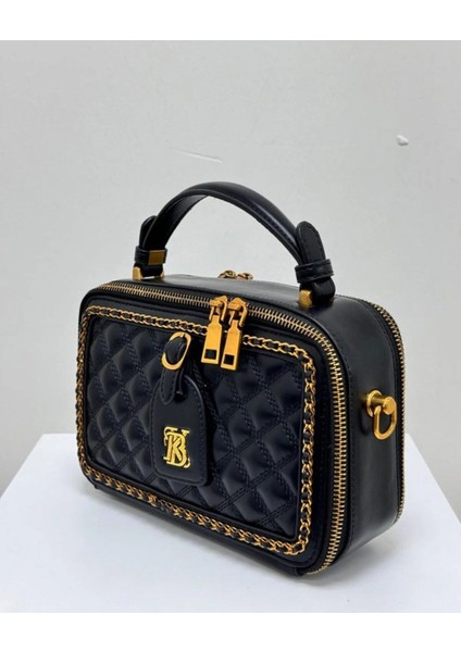 Kadın Omuz Çantası Çift Fermuar Şık Tasarım Kb 26726