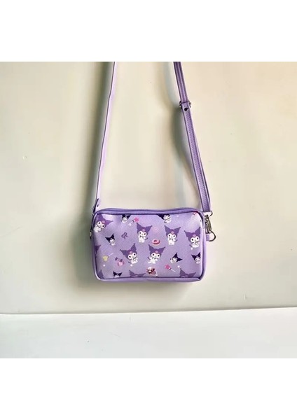 Kuromi Figürlü Çift Bölmeli Omuz Çantası