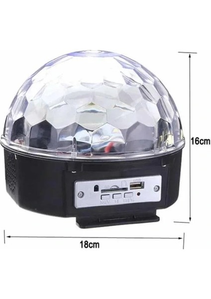 Disko Topu Renkli Işıklı Lazer Parti Bluetooth Bağlantılı LED Küre modelleri