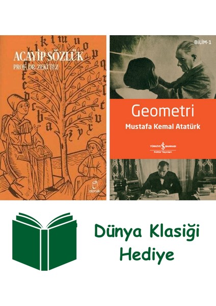 Acayip Sözlük + Geometri + Dünya Klasiği Hediye