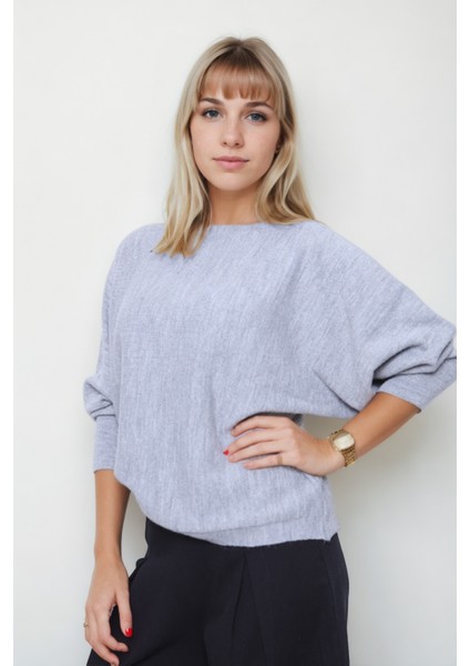 Geniş Yaka Yarasa Kol Oversize Triko Bluz fiyatları