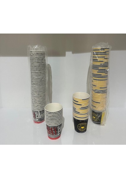 Karton Bardak 4 Oz 100 Adet Desenli