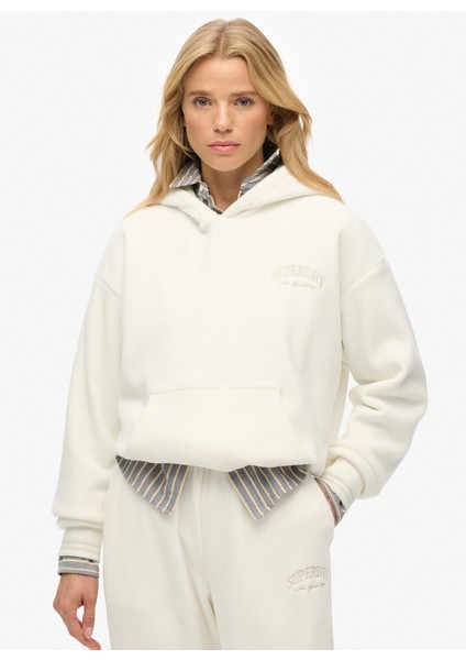 Kapüşon Yaka Beyaz Kadın Sweatshırt W2012545A fiyatları