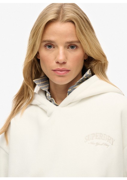 Kapüşon Yaka Beyaz Kadın Sweatshırt W2012545A modelleri