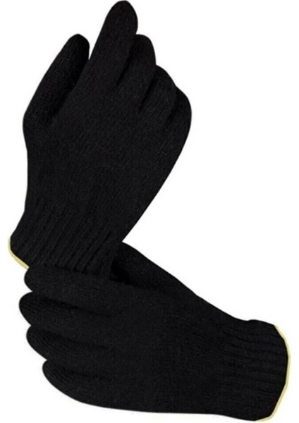 Erkek Çift Katlı Örgü Eldiven Standart Siyah fiyatları