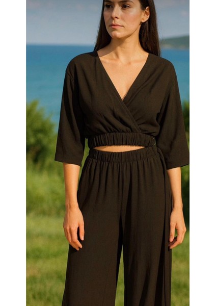 Müslim Crop Bluz Pantolon Takım fırsatları