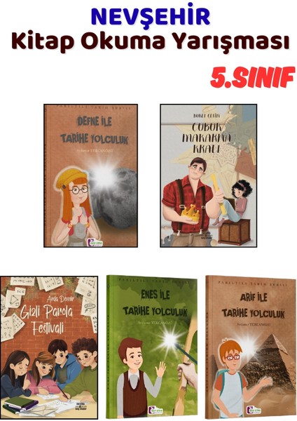 Nevşehir Kitap Okuma Yarışması 5.sınıf Kitapları, 5 Kitap Set, 5.sınıf Masal Öykü