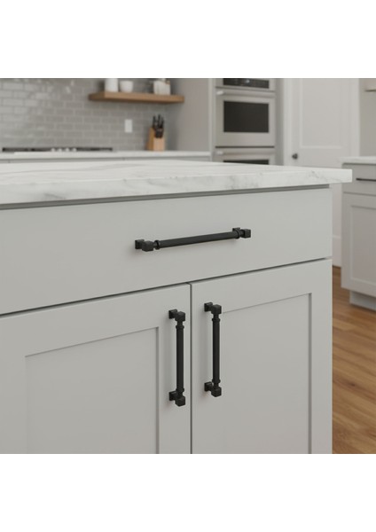 Talas Tırtıklı Siyah Renk Metal Kulp 320 mm Kapak Kulpu Modern Mobilya Çekmece Dolap Kulpları modelleri