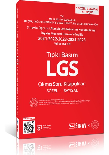 8. Sınıf Lgs Tıpkı Basım Son 5 Yıl Çıkmış Soru Kitapçıkları