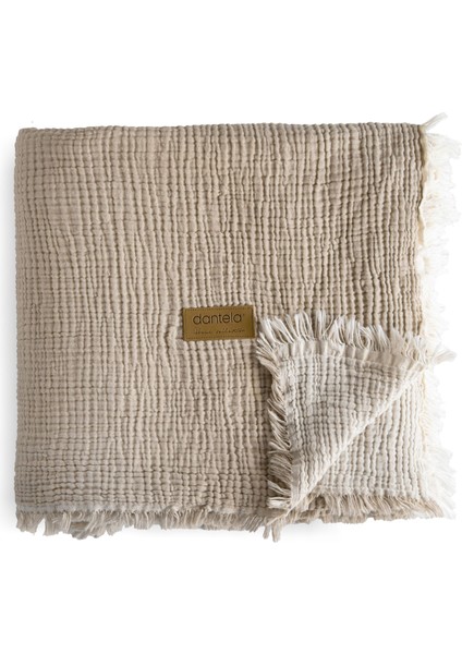 Camino Müslin 4 Katlı Yatak Örtüsü - Bej modelleri