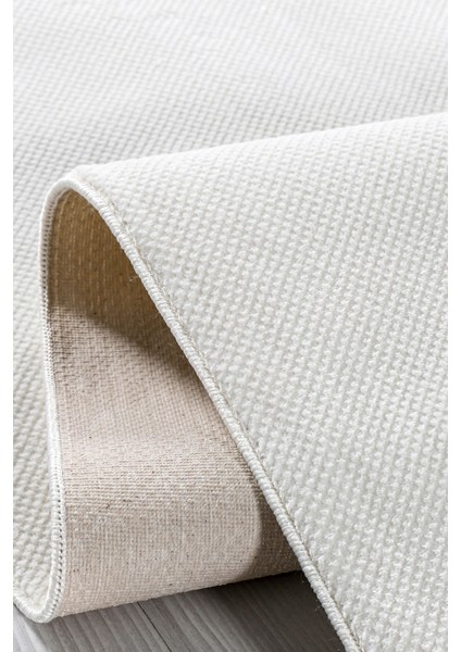 Level LE006 Beyaz Hav Toz Vermez Salon Mutfak Koridor Oturma Odası Yolluk Halı