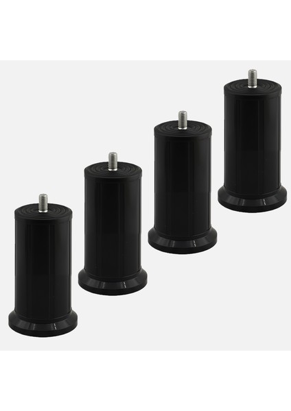 Keson 4 Adet 10 cm Siyah Plastik Mobilya Baza Tv Ünitesi Yükseltme Ayağı Destek Ayağı fırsatları
