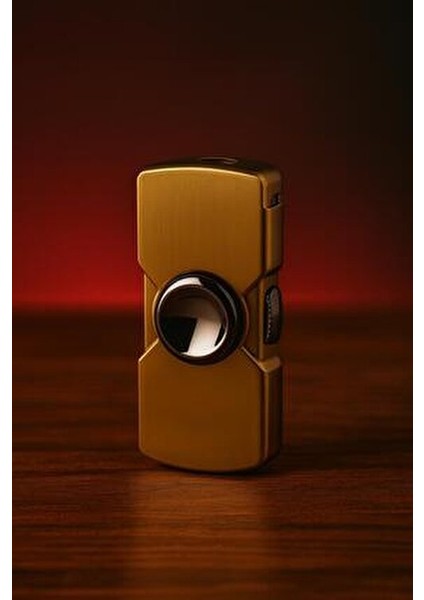 Deluxe Spinfire Metal Pürmüzlü Stres Çarklı Çakmak