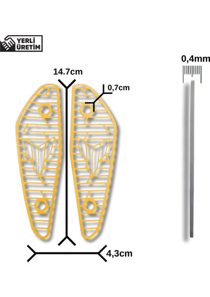 Yamaha Logolu Reflektör Kapağı Şık ve Dayanıklı Motor Aksesuarı
