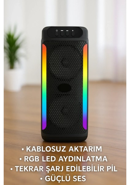 Yüksek Ses Güçlü Kablosuz Hoparlör Karaoke Mikrofonlu indirimleri