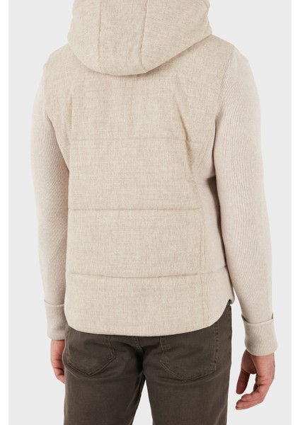 Yünlü Regular Fit Çıkarılabilir Kapüşonlu Düğmeli Mont Erkek Mont 23191 51303 010 fiyatları