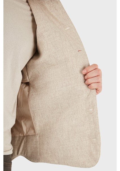 Yünlü Regular Fit Çıkarılabilir Kapüşonlu Düğmeli Mont Erkek Mont 23191 51303 010 indirimleri