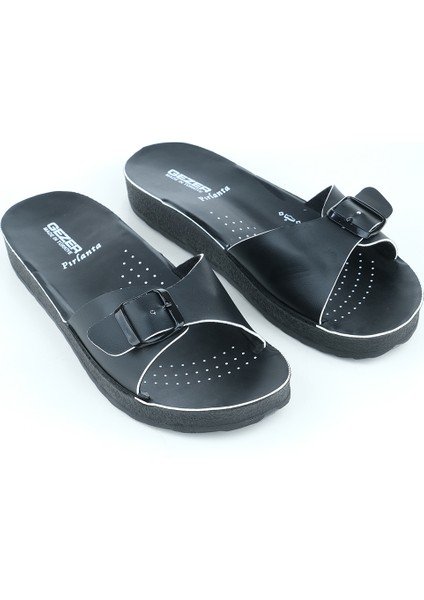 Yazlık Tek Toka Renkli Şerit Kadın Terlik fiyatları