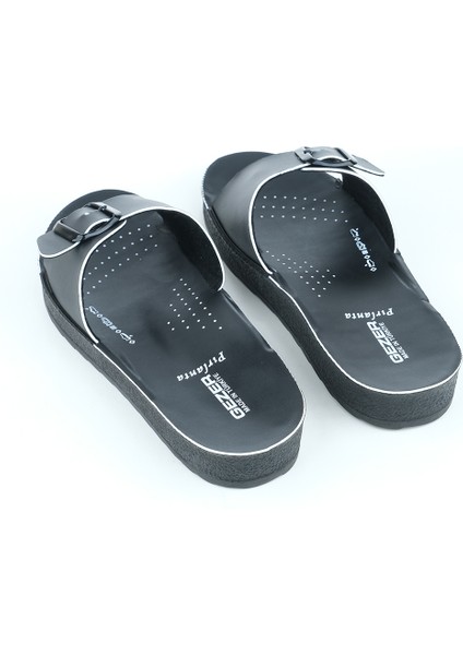 Yazlık Tek Toka Renkli Şerit Kadın Terlik fırsatları