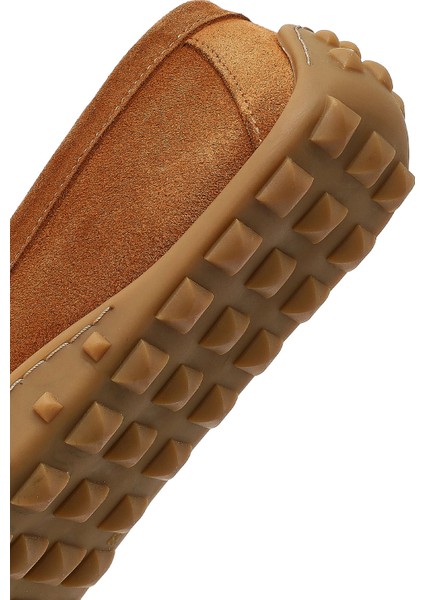 Kadın Taba Püsküllü Süet Deri Loafer 25WFD350210