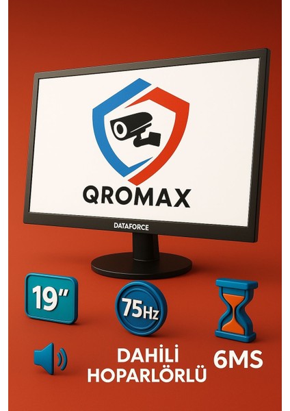 Dataforce 19" 75HZ 6 Ms Hdmı+Vga Sesli Hd LED Monitör
